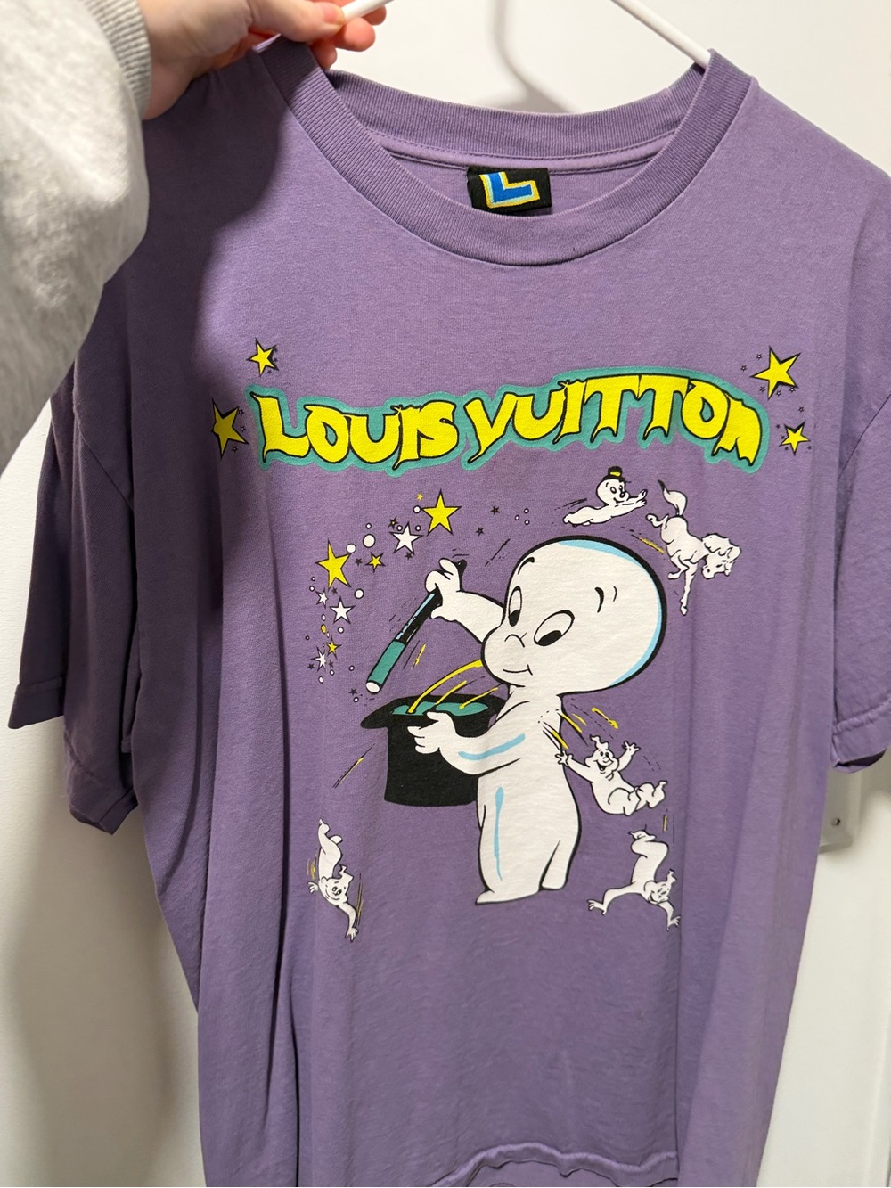 Mega Yacht Louis Vuitton Purple Short Sleeve Graphic Tee
